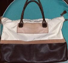 LIEBESKIND Damen Tasche Handtasche Shopper Tragetasche,braun beige, Leder Stoff