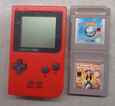 MGB-001 Game Boy Pocket rot Klarsichtbox mit 2 Spielen