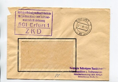Ddr dienst zkd brief erfurt - dienst,