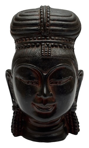 Vintage schwarzer buddha - buddha, kopf