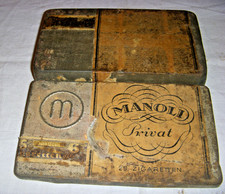 Alte Zigarettendose Alte Blechdose Cigaretten Manoli Privat 25. 30er Jahre