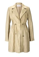 Heine Damen Leinen-Kurzmantel