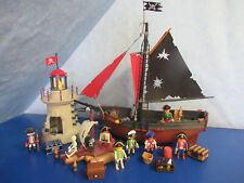 Piratenschiff + 6680 6682 Leuchtturm Floß v Figuren 5135 6678 Playmobil 3005