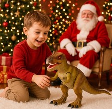 T -Rex Läuft Mit Licht Und