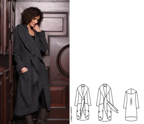 Schnittmuster damenmantel - schnittmuster,