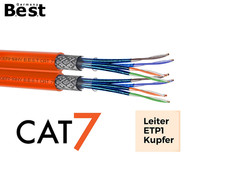25 m CAT.7 Verlegekabel duplex