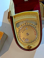 Werralux Belichtungsmesser im Lederetui mit Original Karton - Vintage  * T O P *