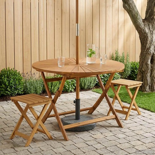 Klappbarer gartentisch mit - klappbarer,