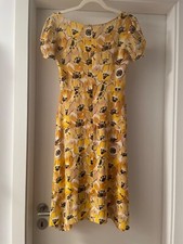 PRADA Kleid Poppy Dress Mohnblumen gelbtöne orange Gr.42 (it.)/ 36 dt