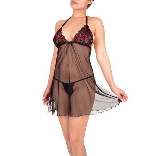Noirsatine babydoll nuisette - noirsatine,