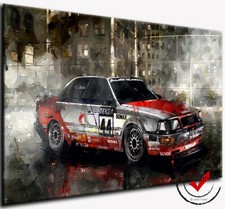 Audi V8 quattro DTM Auto Sport Bild Rennwagen Leinwand Wand Bilder Kunstdrucke