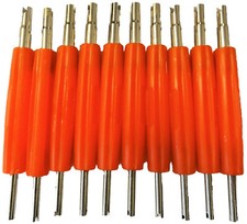 10 Ventilausdreher, Ventilschlüssel, Ventildreher, Ventilschrauber Reifenventil