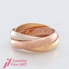 CARTIER Ring - Trinity - ohne Besatz - 18K/750 Gelbgold/Weißgold/Rotgold