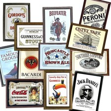 Große Pub- und Barspiegel mit
