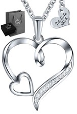 925 Silber Herzkette Kette mit