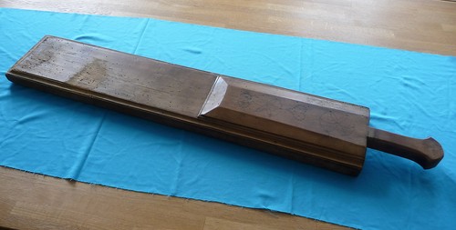 Großes altes mangelbrett - großes,