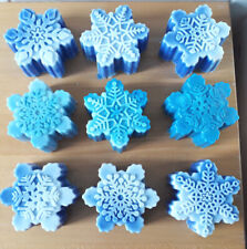 Seife Schneeflocken Handgemachte Glycerinseife 90gr mit Himbeerenöl SKP-ar