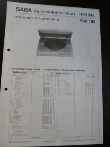 Original service manual - original,