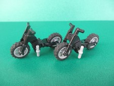 Lego 2x Motorrad Fahrgestell 50859b schwarz + Reifen (200524N1)