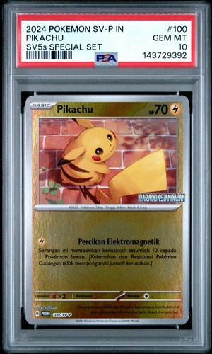 Psa gem mint pikachu - 10,