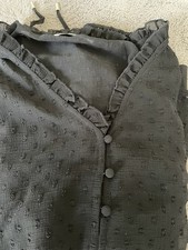Schwarze Bluse Gr. 42