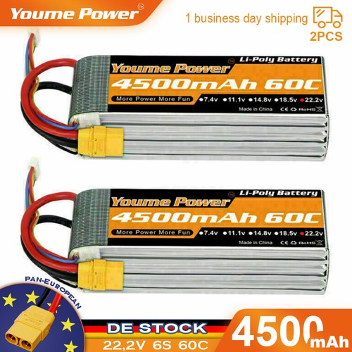 2pcs 4500mah 6s - 2pcs,