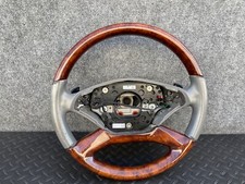 Holz Leder Lenkrad Pedal