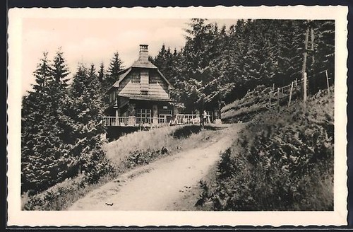 Ansichtskarte ostrauerhütte - ansichtskarte,