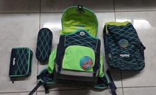 Ergobag Pack Schulranzen Set Federtasche, Schlampermäppchen und Reflektoren