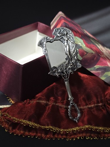 Vintage handspiegel 925 silber - vintage,