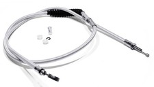 Kupplungszug Edelstahl für Harley Davidson Softail Dyna Touring 150cm 1987-2006