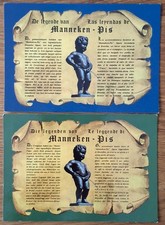 Brüssel / Bruxelles: Die Legende von Manneken-Pis in 4 Sprachen auf zwei Karten