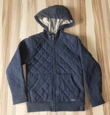 BURBERRY Step-Hoodie / Junge / blau mit Nova Check Muster / Gr.128 (8Y)