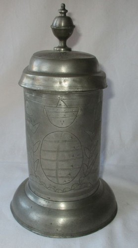 Antiker zinnkrug walzenkrug - antiker,