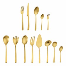 Echtwerk Tafelbesteck AVELINO 68tlg - Gold Edition Besteck-Set B-WARE 