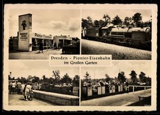 Dresden pionier eisenbahn - ak, pionier-eisenbahn
