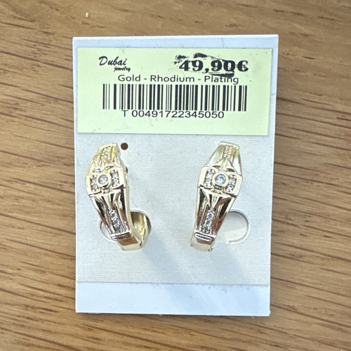 Dubai ohrstecker golden weiß - dubai,