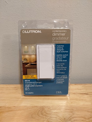 New sealed white lutron - new,
