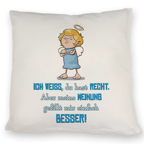 Engel kissen mit spruch - kissen,
