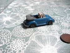 Wiking 1:87  Volkswagen VW 1303 Cabrio  Käfer in  AZURBLAU  ohne OVP  PW63