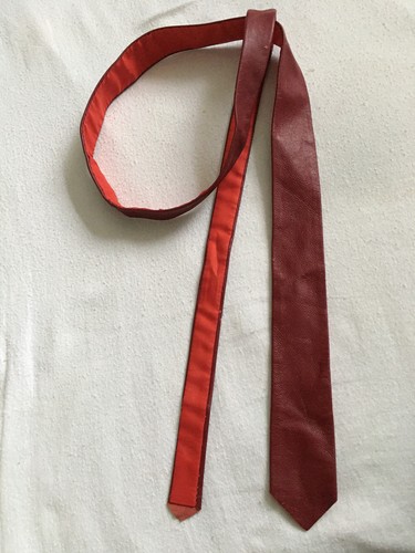 Vintage!Leder-Krawatte