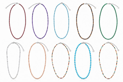 Kette halskette edelsteine - kette,