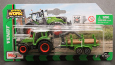 MAISTO 1:64 - Traktor - Fendt 209 Vario + Anhänger -  Mini Work Machines - Neu