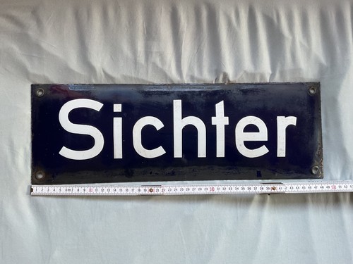 Altes großes emaille - altes, schild