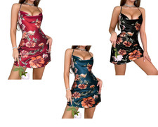 Damen Satin Nachthemd –