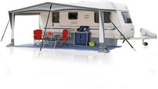 Herzog Classic Reise-Vorzelt Gr. 8 951–990cm 25mm Stahl-Gestänge Camping 1591830