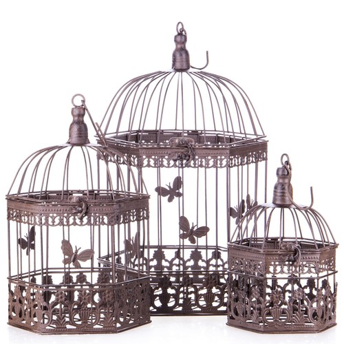 Shabby vogelkäfig pflanzkorb - shabby,