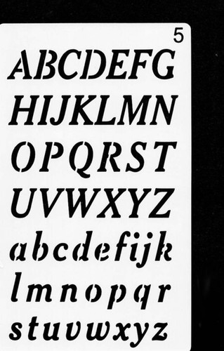 Schablone stencil buchstaben - stencil,