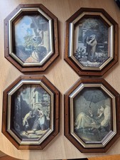 Antik Bilder 4er Set Carl