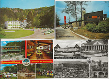 83/154 AK BAD KÖSEN SCHURWALDHAUS WOHNWAGEN PFERD FAHNE HOTEL PRIHRAZY